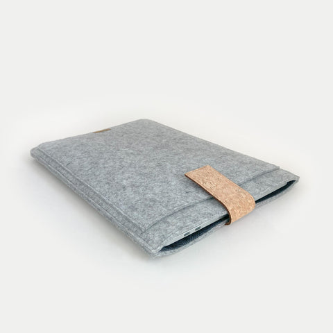 Taske til Fujitsu Stylistic | med magnetlukning og ekstra rum | lysegrå - spor | Model "HAKA"