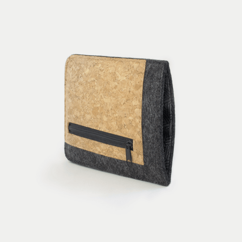 Mobiltelefonetui med kortholder til Xiaomi 14T Pro | antracit - tracks | model "ZIP"