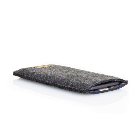 Mobiltelefonetui med kortholder til Xiaomi Redmi 14C | antracit - bloom | Model "ZIP"