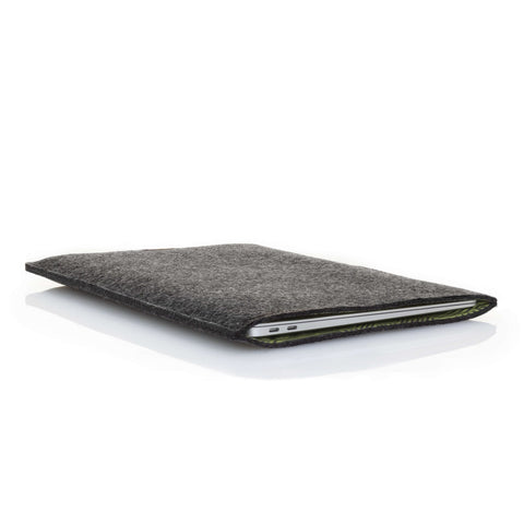 Etui til Asus ZenBook 14 | lavet af filt og økologisk bomuld | antracit - striber | Model "LET"