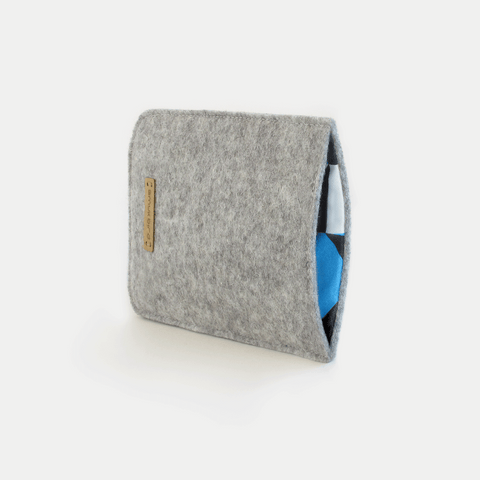 Mobiltelefon cover til Samsung Galaxy S20 | lavet af filt og økologisk bomuld | lysegrå - former | Model "LET"