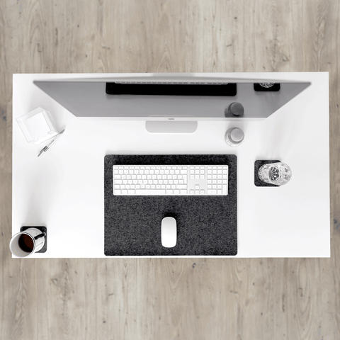 Skrivebordsunderlag af filt og kork | 38x50cm | antracit