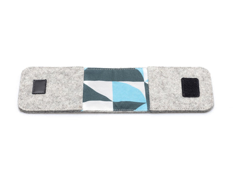 EC-kortetui lavet af filt | lysegrå - Shapes