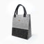 Shopper Bag aus Wollfilz und Kork in Hellgrau Gold freigestellt