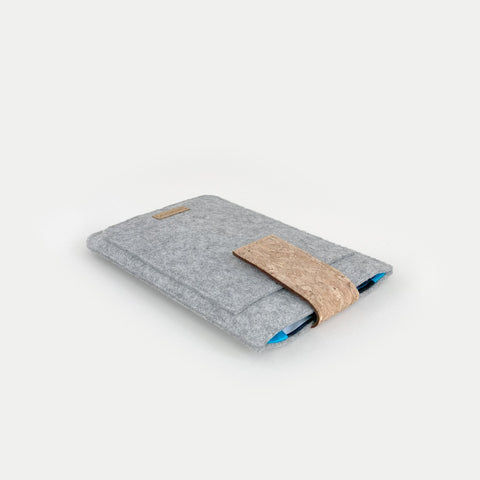 Cover til Kobo Glo | med magnetlukning og ekstra rum | lysegrå - Shapes | model "HAKA"