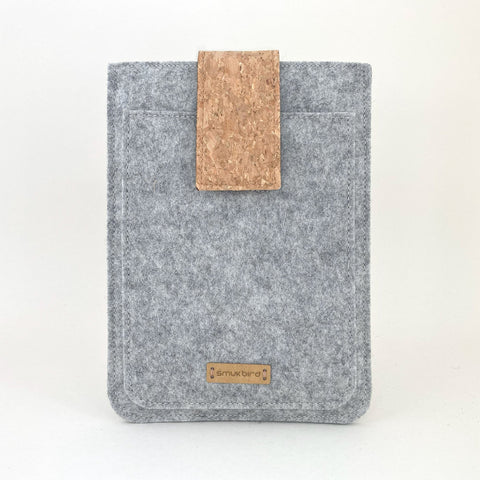 Cover til PocketBook Verse | med magnetlukning og ekstra rum | lysegrå - Tracks | Model "HAKA"