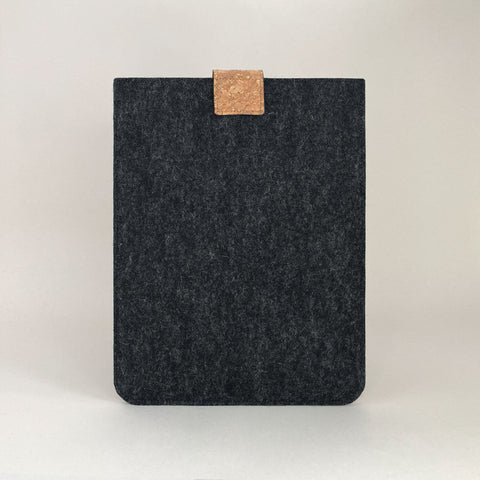 Etui til Asus Vivobook 15 | med magnetlukning og ekstra rum  | antracit - striber | Model "HAKA"