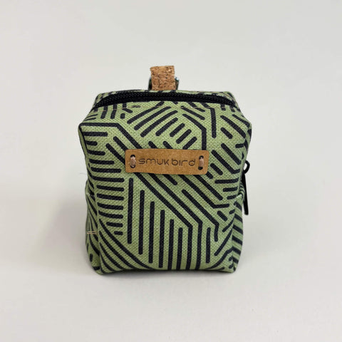 Mini-taske til hovedtelefoner & Co. | lavet af økologisk bomuld | Designstriber | Model PocketCube