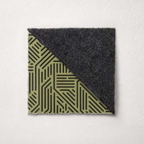 Etui til mobiltelefon | fremstillet af filt og økologisk bomuld | antracit - stripes | "LET"-model