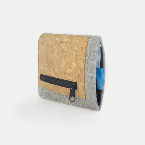 Mobiltelefonetui med kortholder til Samsung Galaxy A35 | lysegrå - shapes | model "ZIP"
