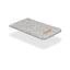 Stylish gray felt phone pouch for Motorola Edge 50 neo with leather logo detail, perfect fit and warm insulation.