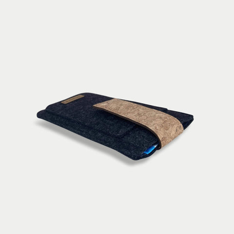 Mobiltelefonetui til Samsung Galaxy A20e | med magnetlukning og ekstra rum | antracit - Shapes | model HAKA