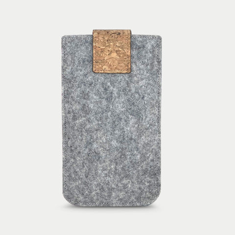 Handytasche für iPhone 12 Pro Max | mit Magnetverschluss und extra Fach | hellgrau - Shapes | Modell HAKA