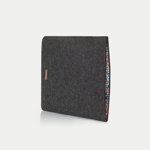 Etui til Acer TravelMate | lavet af filt og økologisk bomuld | antracit - farverig | Model "LET"