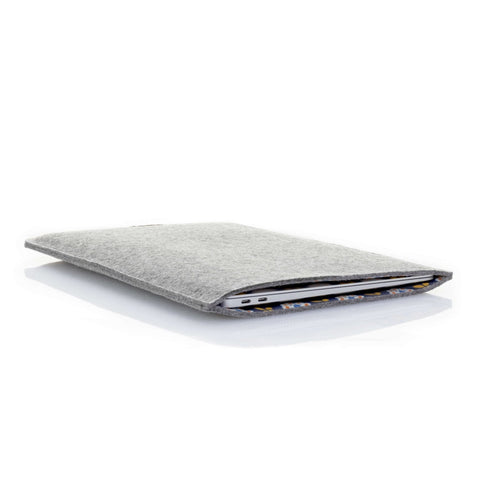 Taske til Asus 7524 | lavet af filt og økologisk bomuld | lysegrå - Bloom | Model "LET"
