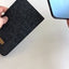 Etui til mobiltelefon | fremstillet af filt og økologisk bomuld | antracit - shapes | "LET"-model