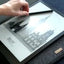 Sleeve til iPad Pro 11" - 3. generation | fremstillet af filt og økologisk bomuld | lysegrå - tracks | "LET"-model
