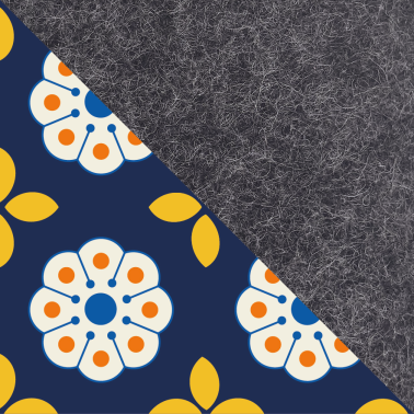 Mobilcover til Fairphone 6 | med magnetlukning og ekstra rum | antracit - Bloom | Modell HAKA