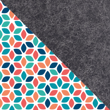 Etui til MacBook Air M2 15 | med magnetlukning og ekstra rum  | antracit - farverig | Model "HAKA"