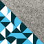 Skuldertaske til Google Pixel 9 Pro Fold | lavet af filt og økologisk bomuld | lys grå - shapes | Model KEDJA