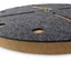 Vægur lavet af filt og kork 30 cm | antracit - guld | Design: Odense