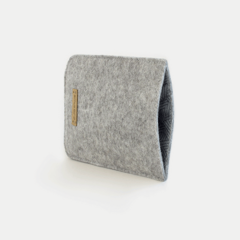 Mobiltelefon cover til Xiaomi 13 | lavet af filt og økologisk bomuld | lysegrå - spor | Model "LET"