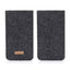 Mobiltelefontaske med kortrum til Xiaomi 14 Pro | antracit - former | Model "ZIP"