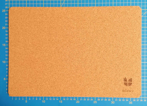 Måtte til MacBooks lavet af filt og kork | 26x38cm | lysegrå