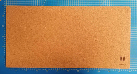 Skrivebordsunderlag af filt og kork | 30x60cm | antracit