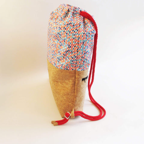 Gymnastiktaske, rygsæk | lavet af bomuld og kork | Colorful