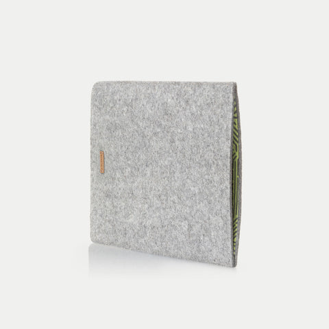 Sleeve til MacBook Pro 13 | fremstillet af filt og økologisk bomuld | lysegrå - Stripes | "LET"-model