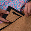 Mobiltelefontaske med kortrum til Xiaomi 12 | antracit - blomst | Model "ZIP"