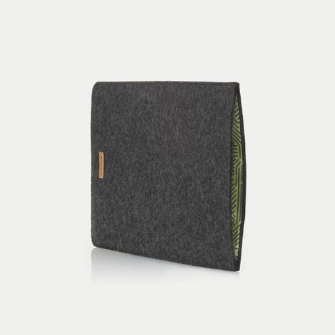 Sleeve til Surface Pro 9 | fremstillet af filt og økologisk bomuld | antracit - stripes | "LET"-model