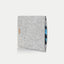 Sleeve til iPad Mini - 5. generation | fremstillet af filt og økologisk bomuld | lysegrå - shapes | "LET"-model