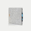Sleeve til iPad Pro 11" - 4. generation | fremstillet af filt og økologisk bomuld | lysegrå - shapes | "LET"-model