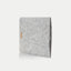 Sleeve til iPad Air - 5. generation | fremstillet af filt og økologisk bomuld | lysegrå - tracks | "LET"-model