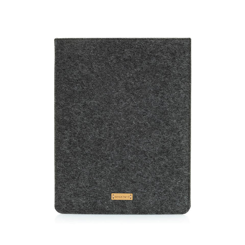 Sleeve til Surface Go 3 | fremstillet af filt og økologisk bomuld | antracit - tracks | "LET"-model