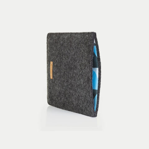 Etui til PocketBook InkPad 3 | lavet af filt og økologisk bomuld | antracit - former | Model "LET"