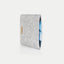Skræddersyet eReader-cover | fremstillet af filt og økologisk bomuld | lysegrå - shapes | "LET"-model