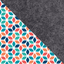Sleeve til iPad Pro 12,9" - 5. generation | fremstillet af filt og økologisk bomuld | antracit - colorful | "LET"-model