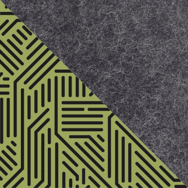 Sleeve til iPad Pro 12,9" - 6. generation | fremstillet af filt og økologisk bomuld | antracit - stripes | "LET"-model