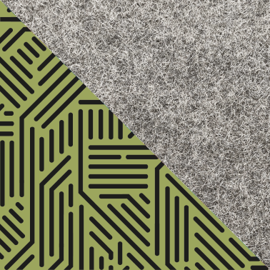 Sleeve til iPad Pro 12,9" - 5. generation | fremstillet af filt og økologisk | lysegrå - stripes  | "LET"-model