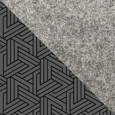 Sleeve til Surface Pro 7+| fremstillet af filt og økologisk bomuld | lysegrå - tracks | "LET"-model